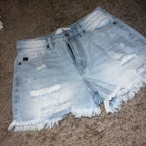 Light wash KanCan denim shorts